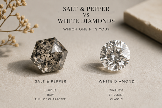 Salt & Pepper Diamonds vs Traditional White Diamonds